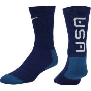 Nike FlyEase Dri-FIT Crew Socks USA DH5160 492 Blue M 6-8 / W 6-10 / Y 5Y-7Y